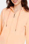 Zivame Soft Terry Fabric Knit Cotton Loungewear Top - Peach Nectar — thumbnail 5